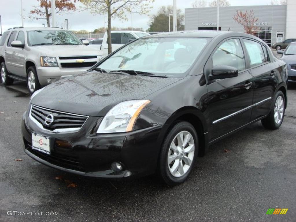 2010 Sentra 2.0 SL - Espresso Black Metallic / Beige photo #9