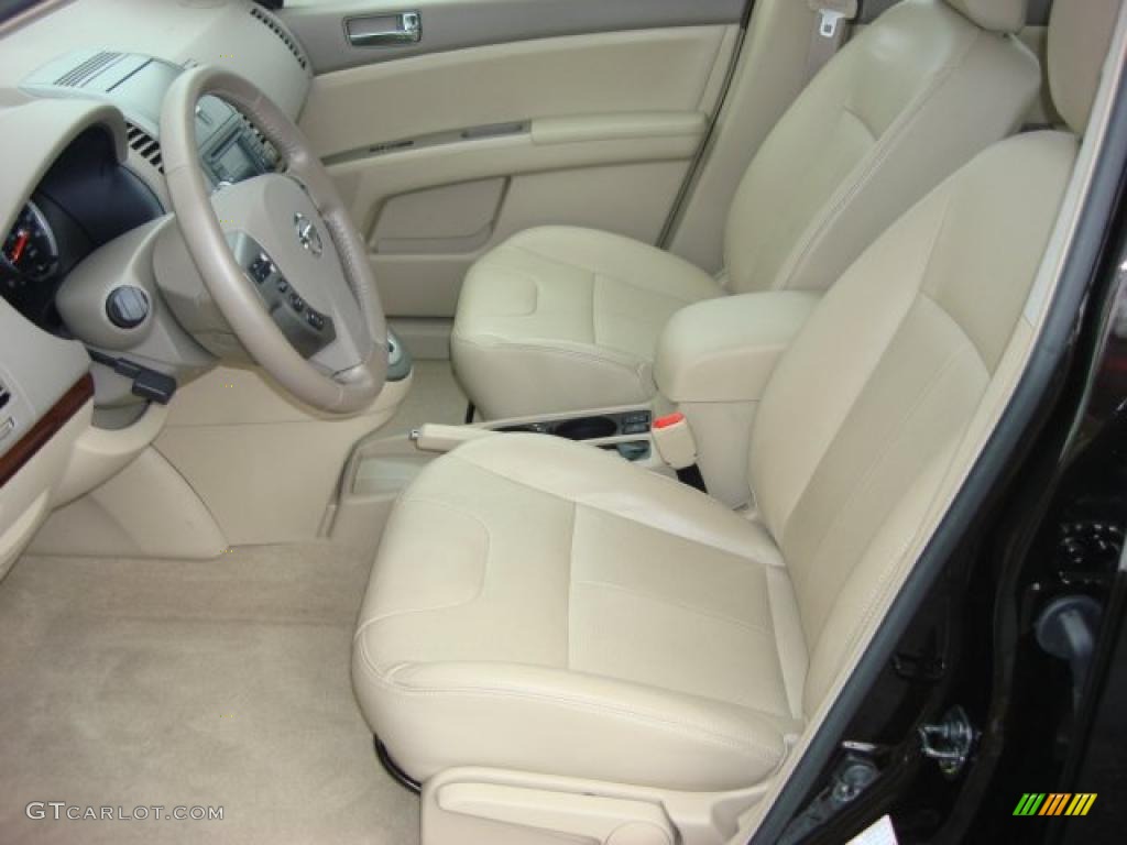 2010 Sentra 2.0 SL - Espresso Black Metallic / Beige photo #11