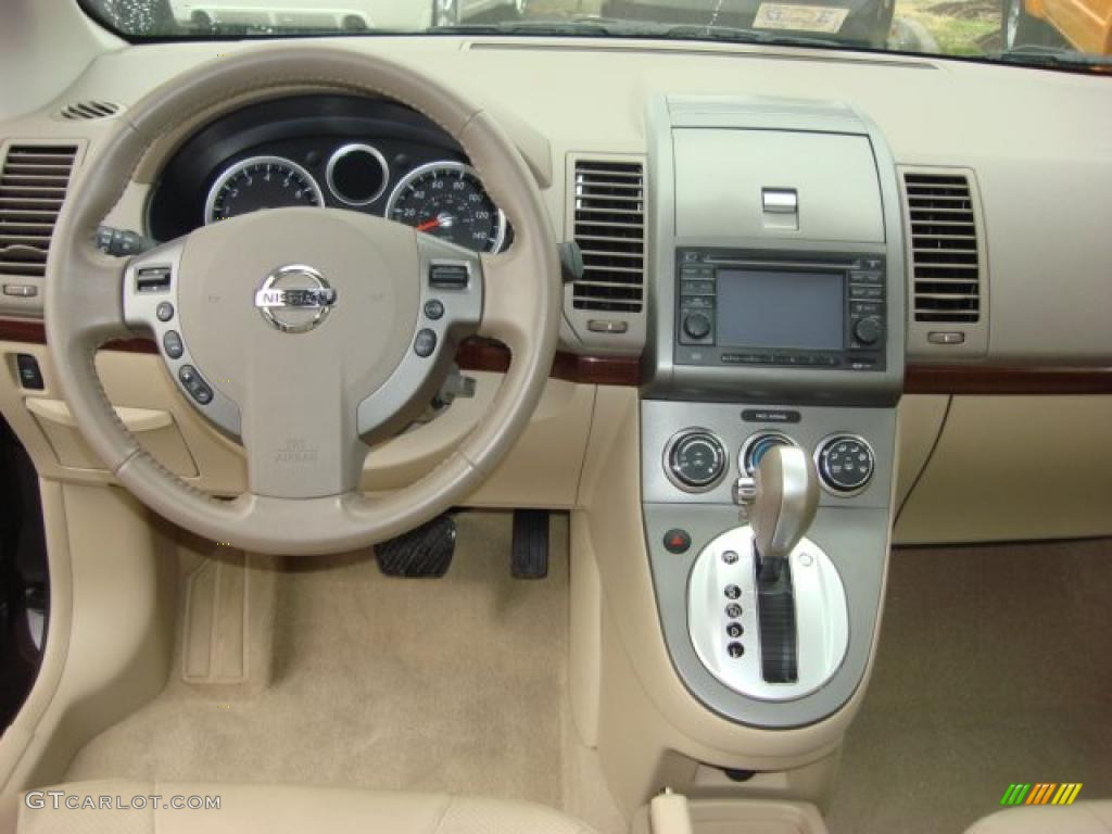 2010 Sentra 2.0 SL - Espresso Black Metallic / Beige photo #13