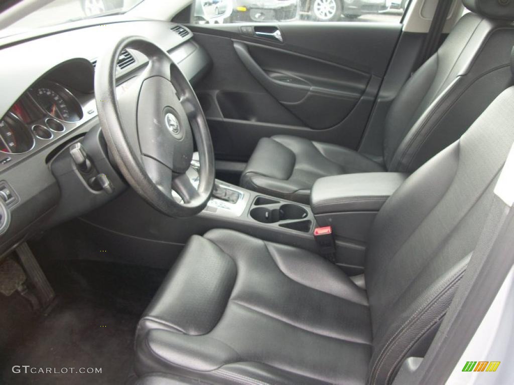Black Interior 2008 Volkswagen Passat Turbo Wagon Photo #47188467