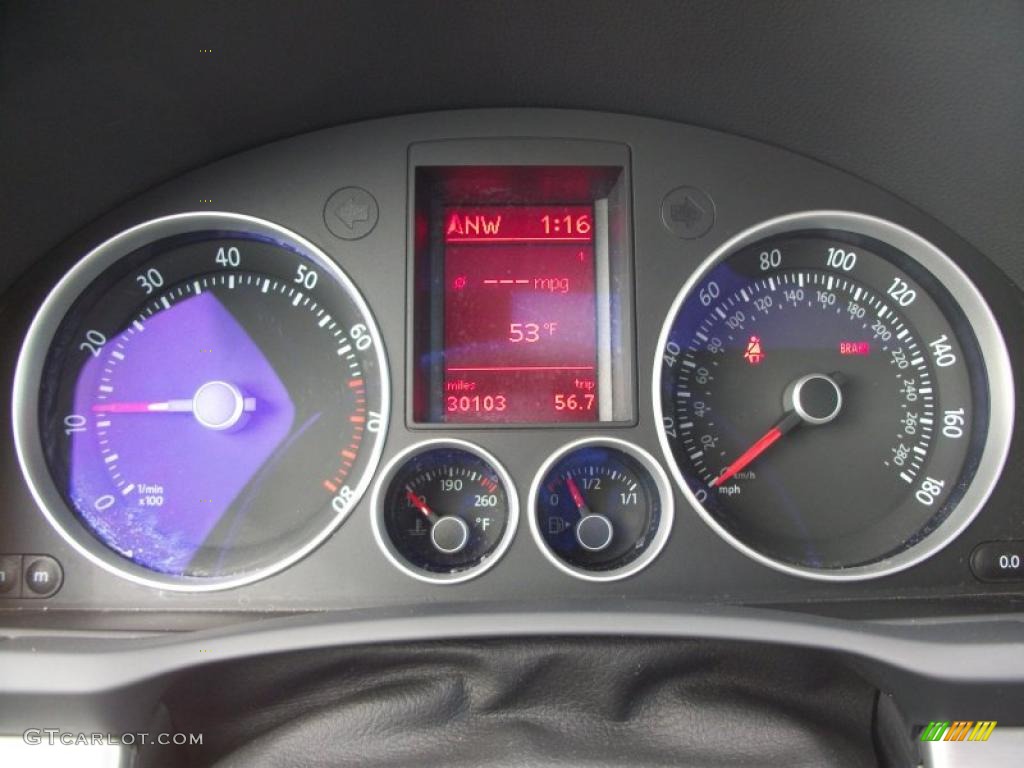 2008 Volkswagen GLI Sedan Gauges Photo #47188644