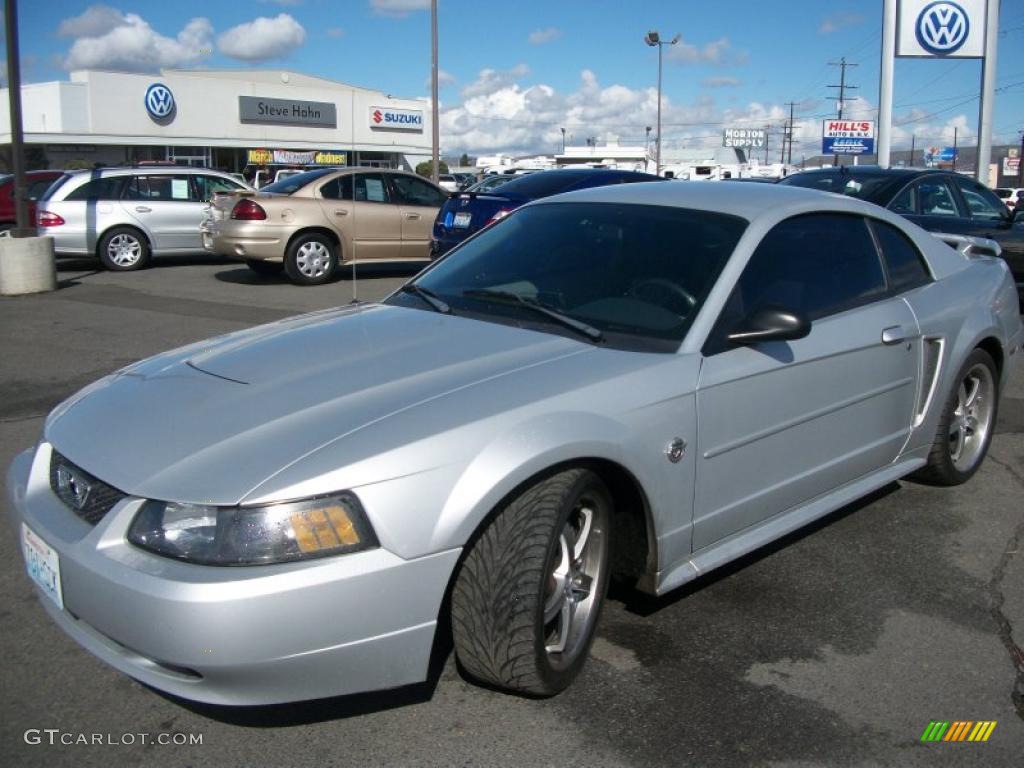 2004 Mustang V6 Coupe - Silver Metallic / Medium Graphite photo #3