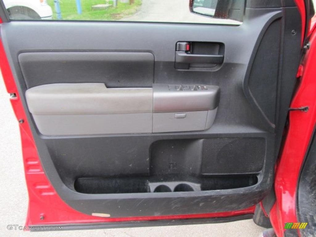 2010 Toyota Tundra TRD Double Cab 4x4 Graphite Gray Door Panel Photo #47190830