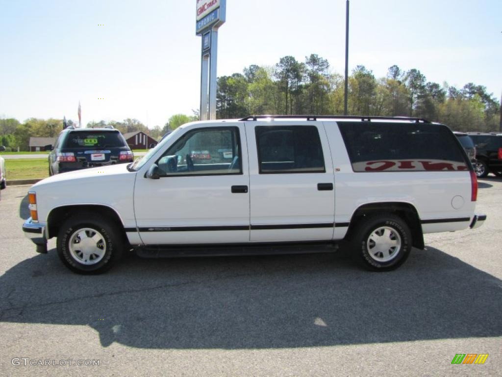 1997 Suburban C1500 LT - Summit White / Neutral photo #4