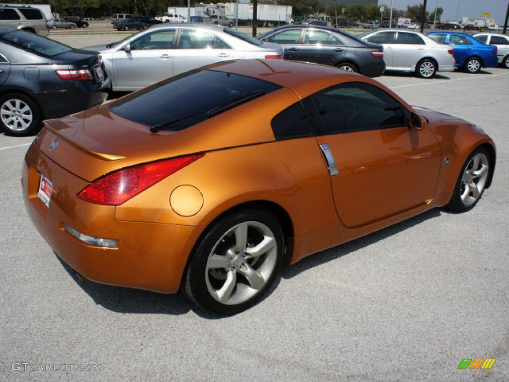 2006 350Z Coupe - Le Mans Sunset Metallic / Carbon Black photo #4