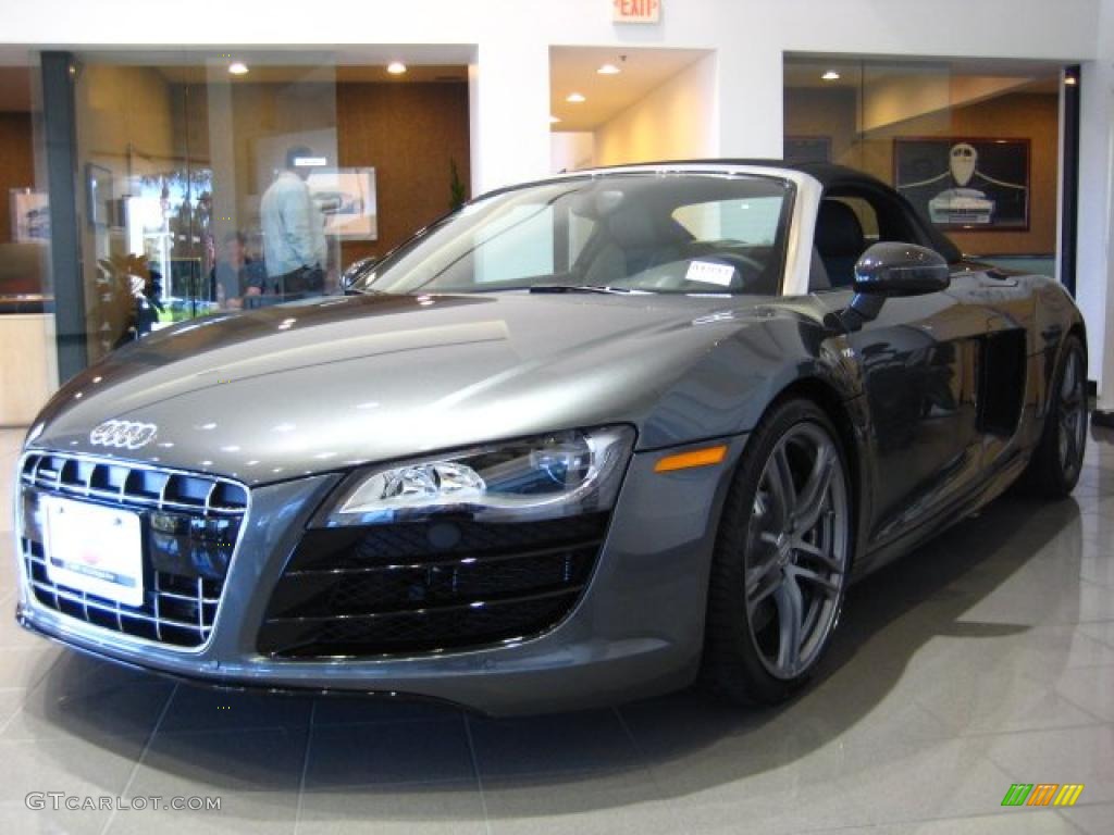 Daytona Grey Pearl Effect 2011 Audi R8 Spyder 5.2 FSI quattro Exterior Photo #47195360