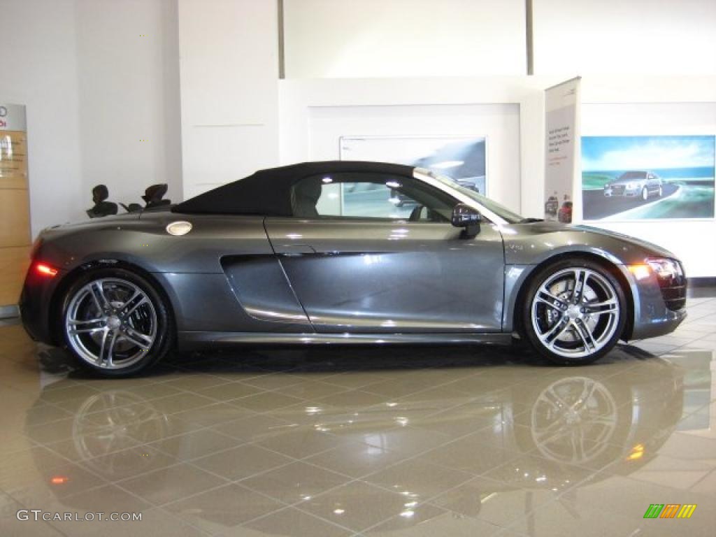 Daytona Grey Pearl Effect 2011 Audi R8 Spyder 5.2 FSI quattro Exterior Photo #47195375