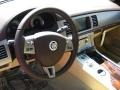2011 Jaguar XF Barley Beige/Truffle Brown Interior Steering Wheel Photo