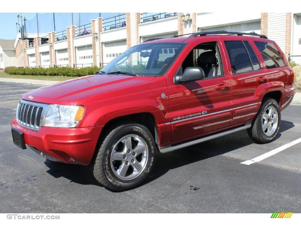 2004 Grand Cherokee Overland 4x4 - Inferno Red Pearl / Dark Slate Gray photo #1