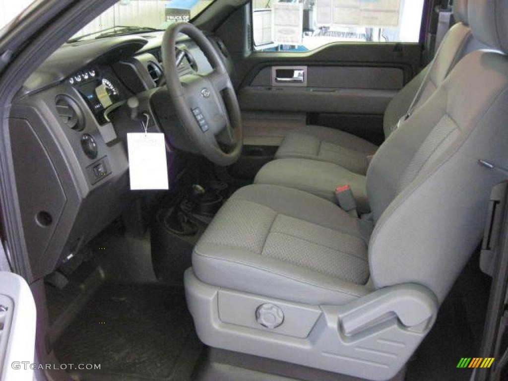 Steel Gray Interior 2011 Ford F150 XL SuperCab 4x4 Photo #47196179