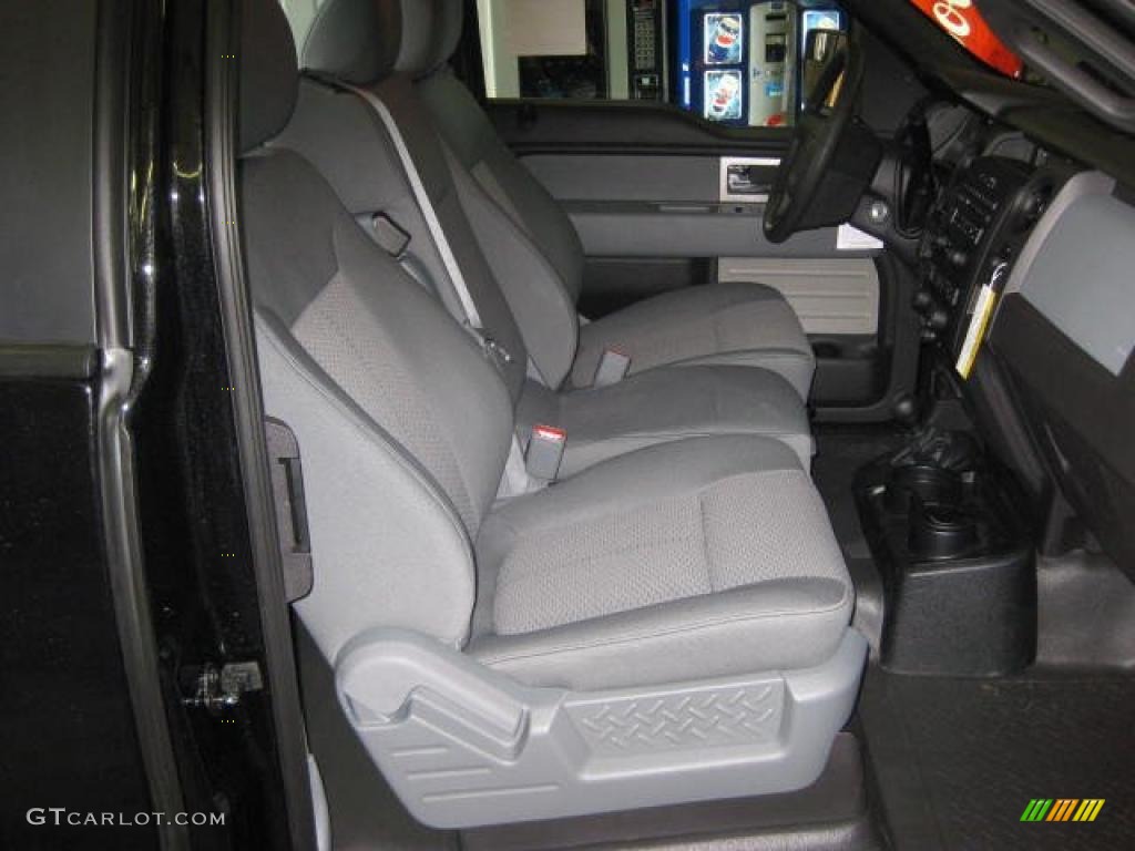 Steel Gray Interior 2011 Ford F150 XL SuperCab 4x4 Photo #47196260