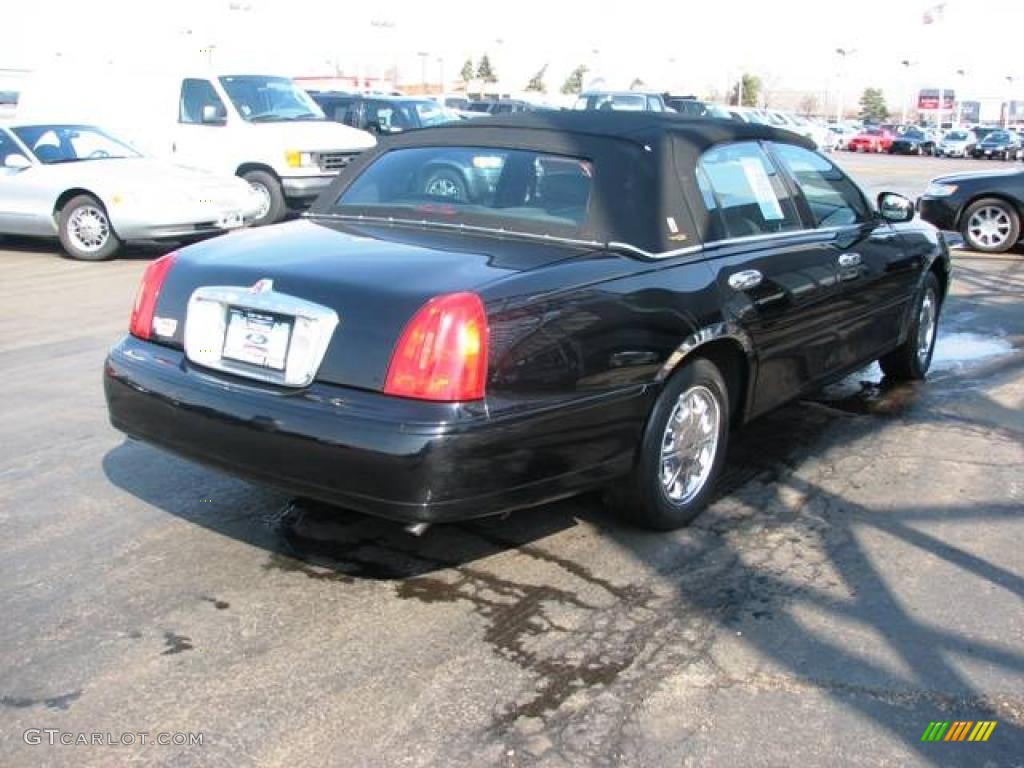 1999 Town Car Cartier - Ebony Black / Deep Charcoal photo #6