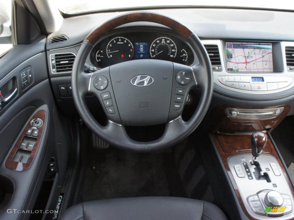 2009 Hyundai Genesis 4.6 Sedan Black Dashboard Photo #47196641