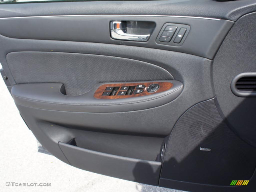 2009 Hyundai Genesis 4.6 Sedan Black Door Panel Photo #47196713