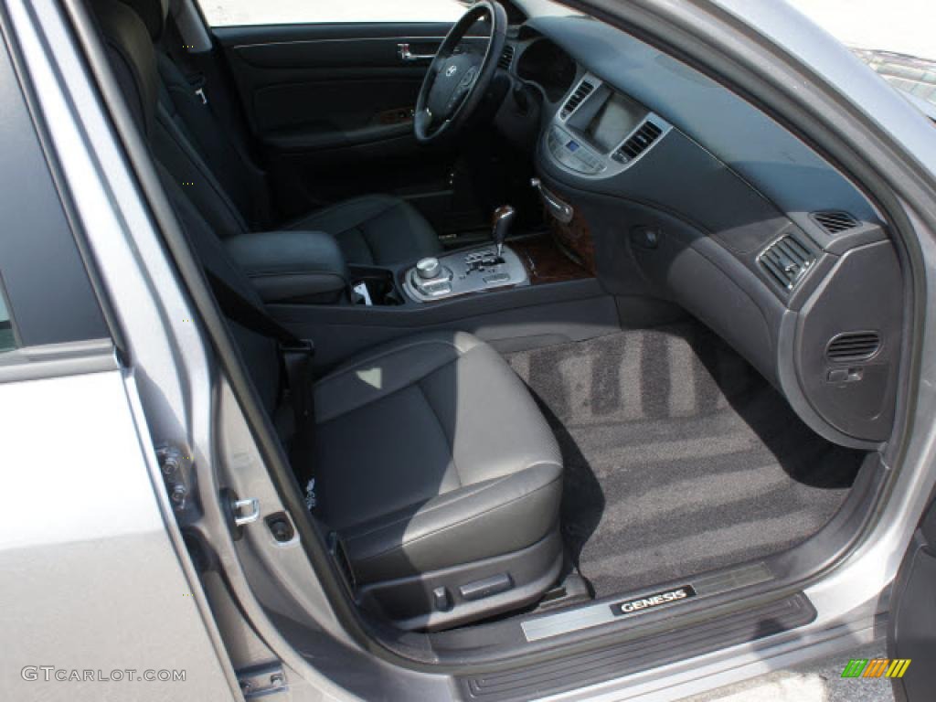 Black Interior 2009 Hyundai Genesis 4.6 Sedan Photo #47196740