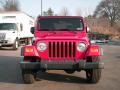 2004 Flame Red Jeep Wrangler X 4x4  photo #1