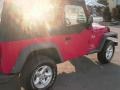 2004 Flame Red Jeep Wrangler X 4x4  photo #6