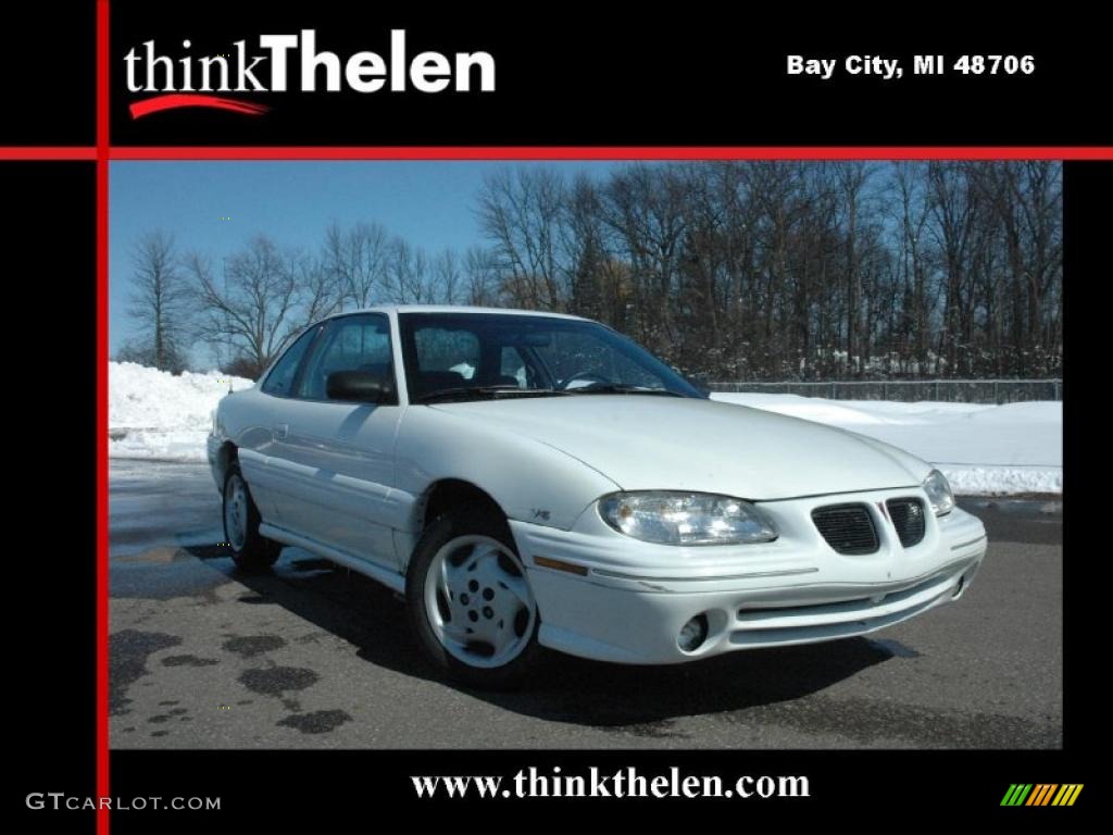 1996 Grand Am SE Coupe - Bright White / Pewter photo #1