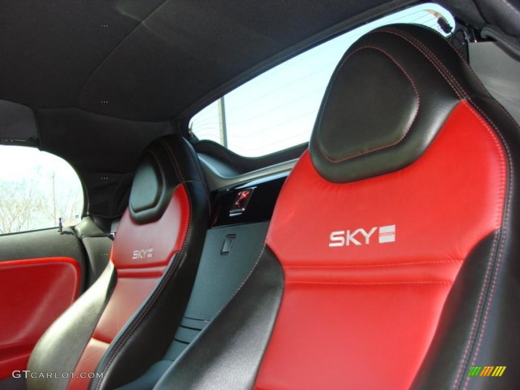 Red Interior 2008 Saturn Sky Red Line Roadster Photo #47199470