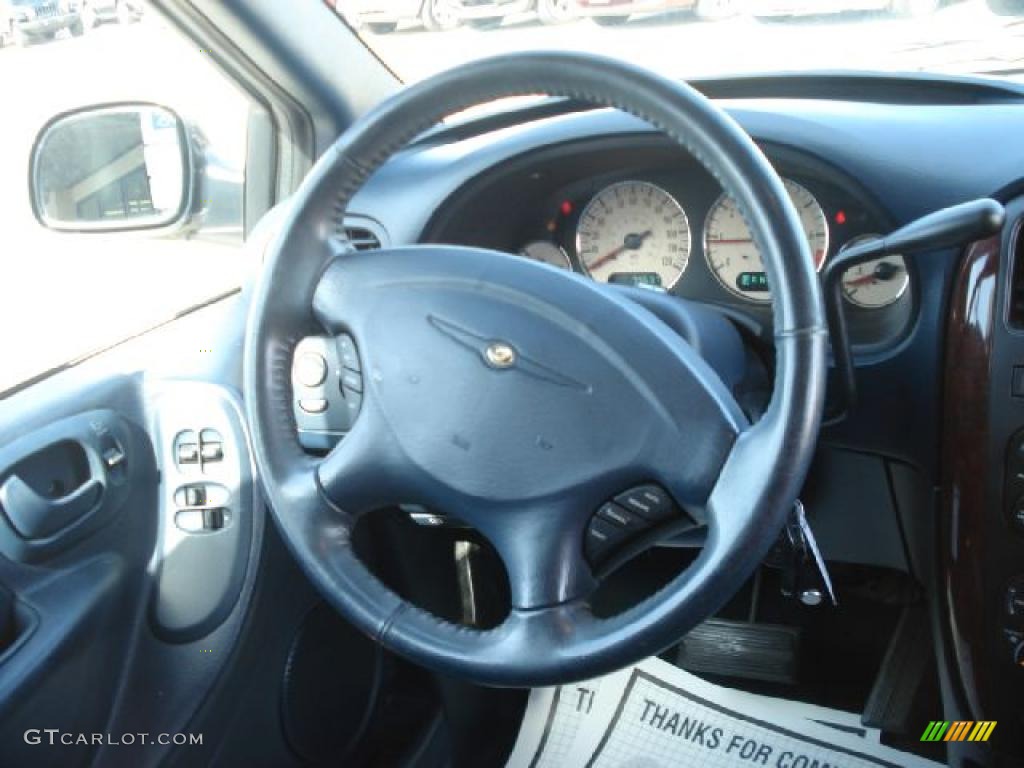 2003 Town & Country LXi - Bright Silver Metallic / Navy Blue photo #26