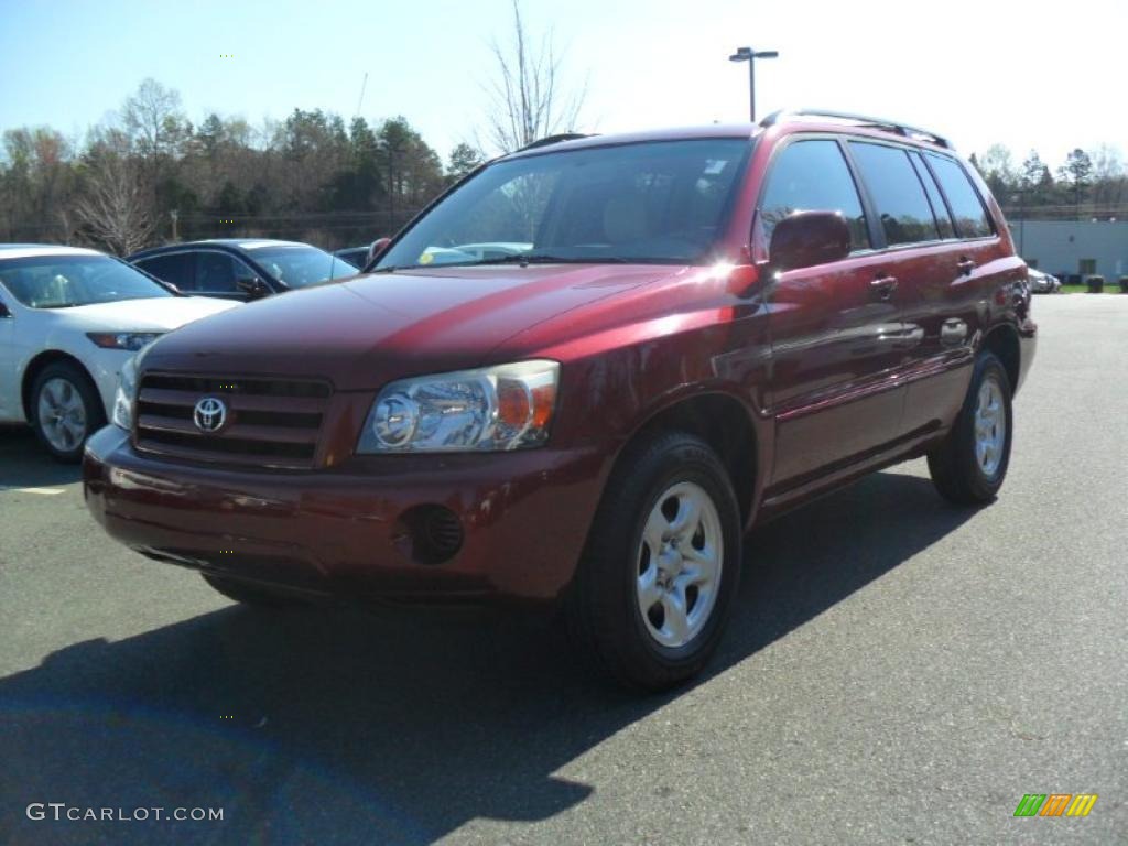 Sundown Red Pearl Toyota Highlander