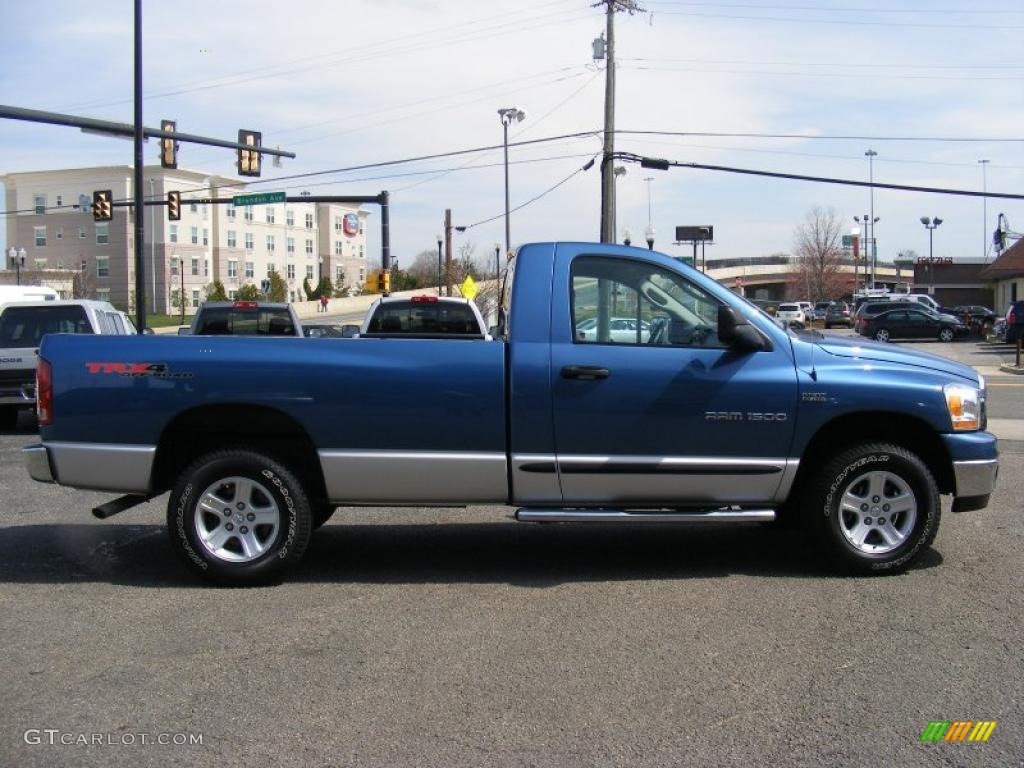 2006 Ram 1500 SLT TRX Regular Cab 4x4 - Atlantic Blue Pearl / Medium Slate Gray photo #4