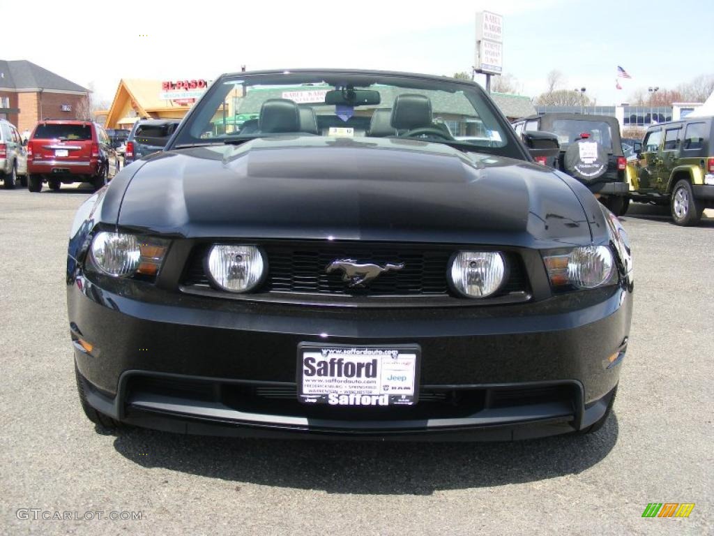 2011 Mustang GT Premium Convertible - Ebony Black / Charcoal Black photo #2