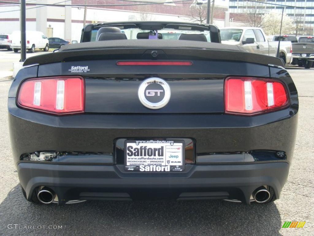 2011 Mustang GT Premium Convertible - Ebony Black / Charcoal Black photo #6