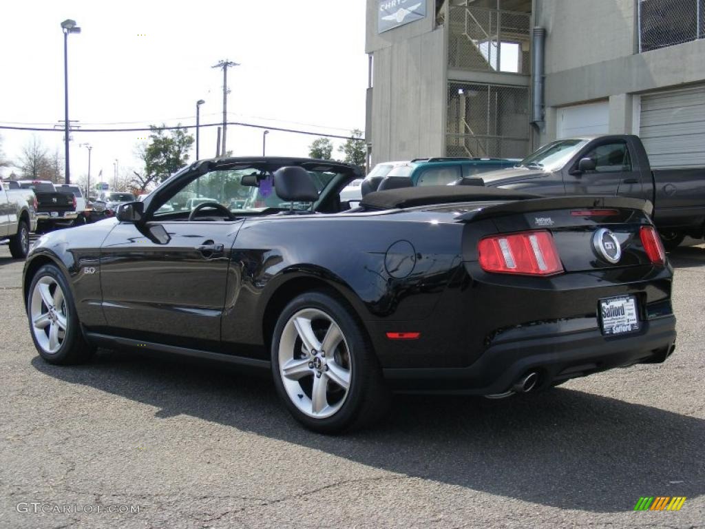 2011 Mustang GT Premium Convertible - Ebony Black / Charcoal Black photo #7