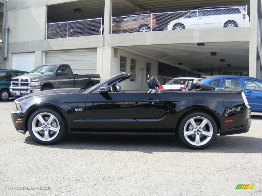 2011 Mustang GT Premium Convertible - Ebony Black / Charcoal Black photo #8