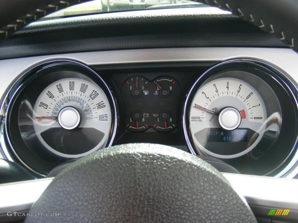 2011 Ford Mustang GT Premium Convertible Gauges Photo #47203223