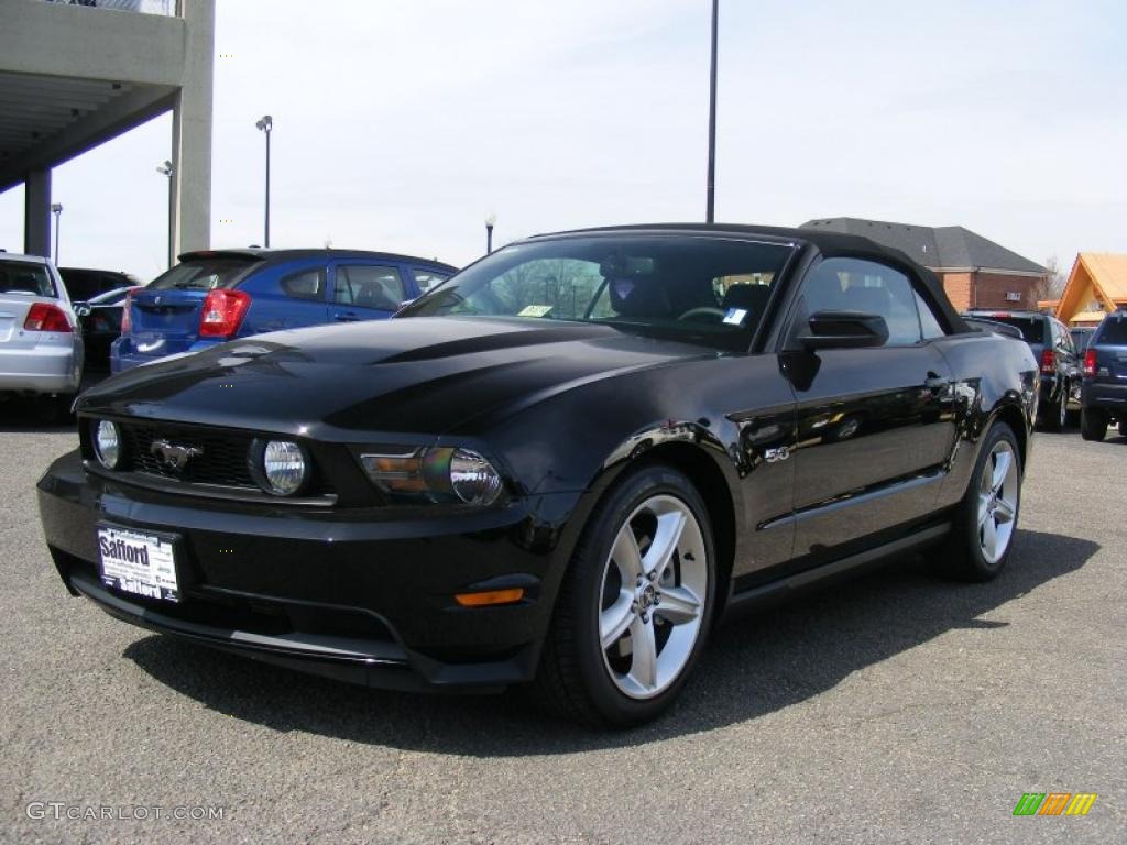 2011 Mustang GT Premium Convertible - Ebony Black / Charcoal Black photo #29