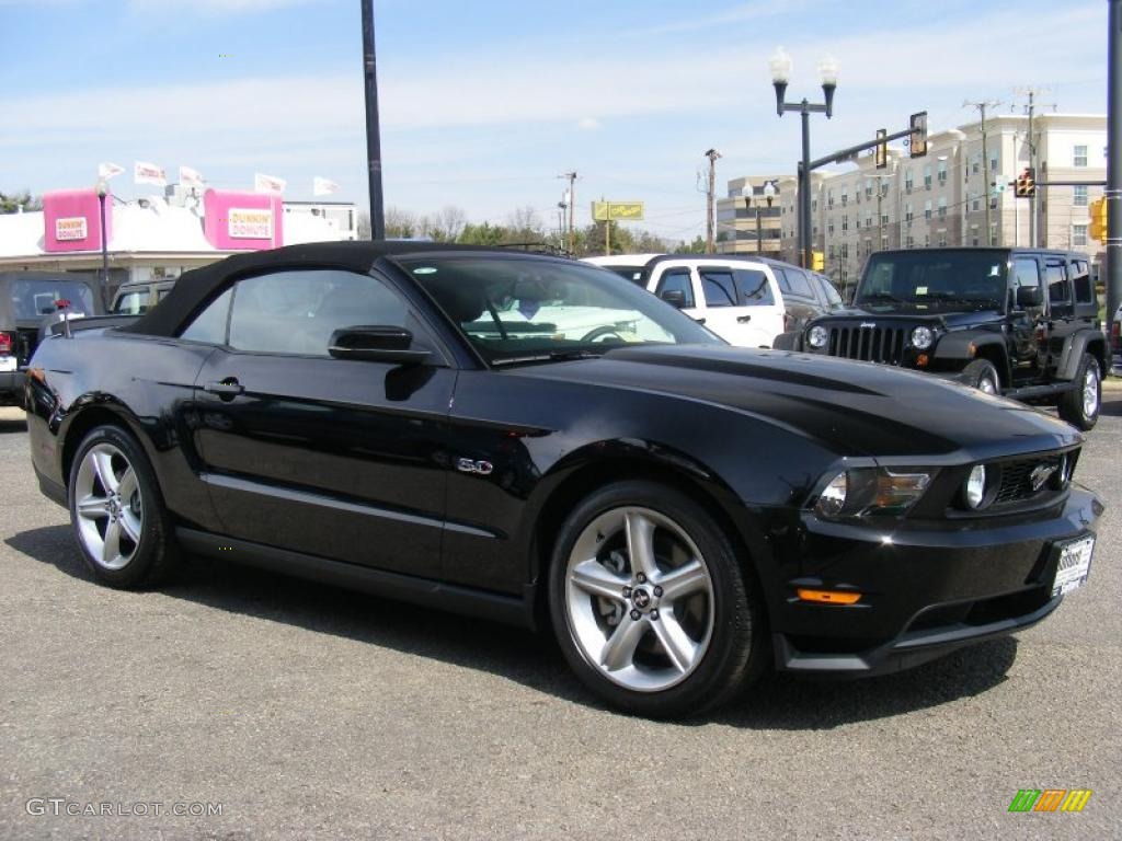 2011 Mustang GT Premium Convertible - Ebony Black / Charcoal Black photo #30
