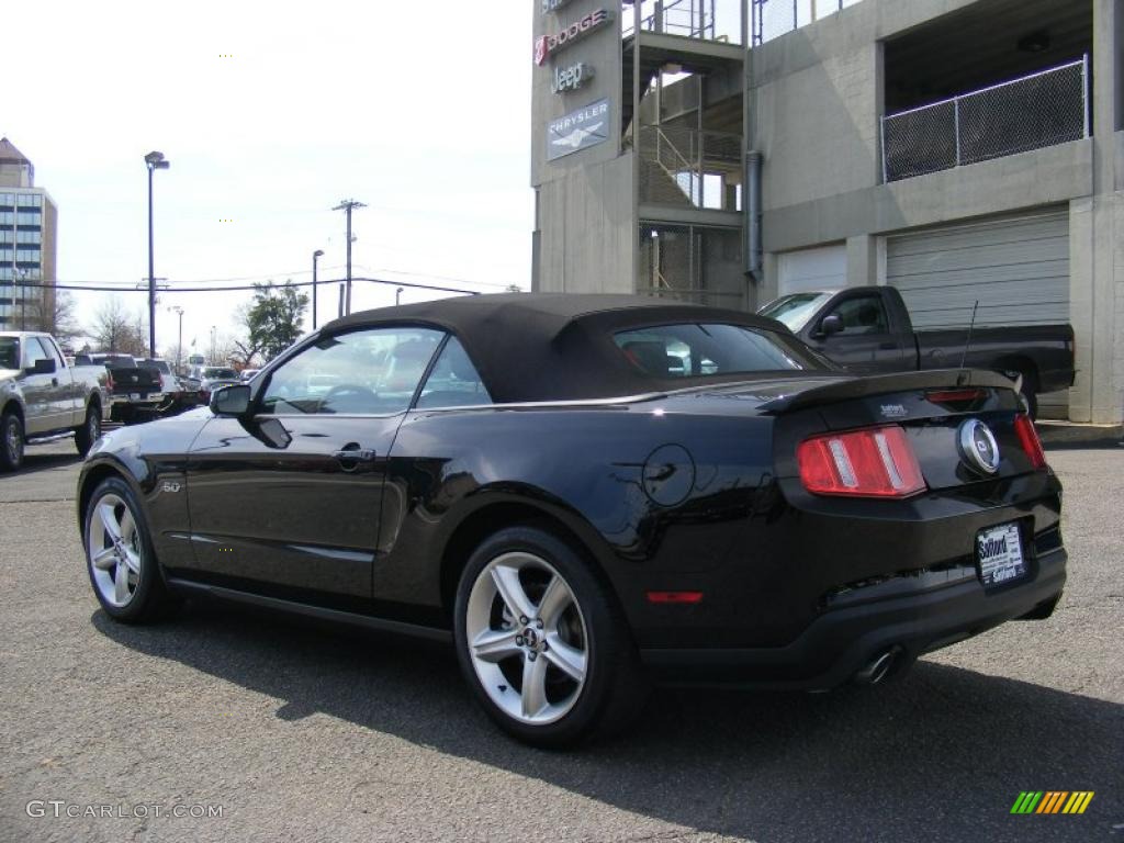 2011 Mustang GT Premium Convertible - Ebony Black / Charcoal Black photo #32