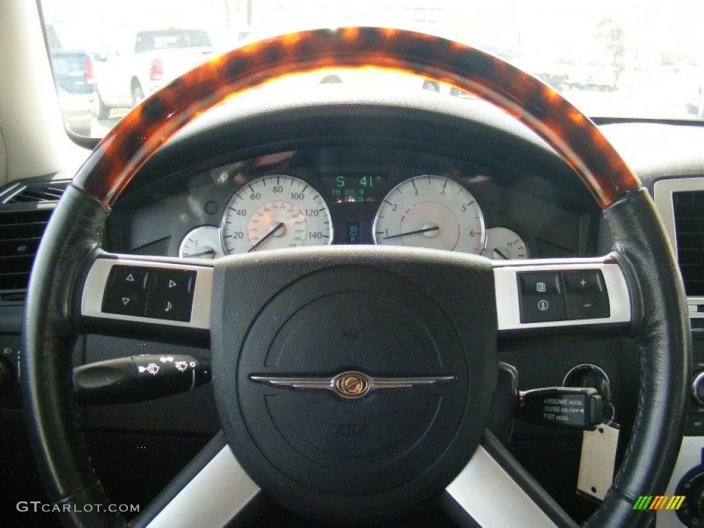 2008 Chrysler 300 C HEMI Dark Slate Gray Steering Wheel Photo #47203859