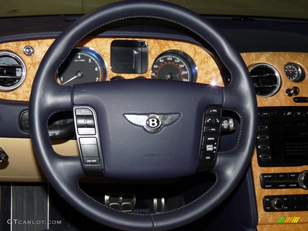 2005 Bentley Continental GT Standard Continental GT Model Saffron/Nautic Steering Wheel Photo #47204183