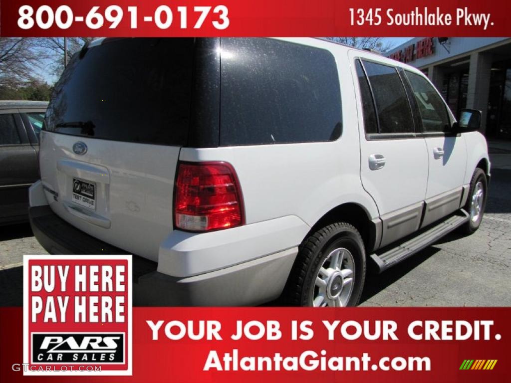 2003 Expedition XLT - Oxford White / Flint Grey photo #3
