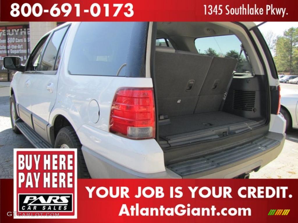 2003 Expedition XLT - Oxford White / Flint Grey photo #8