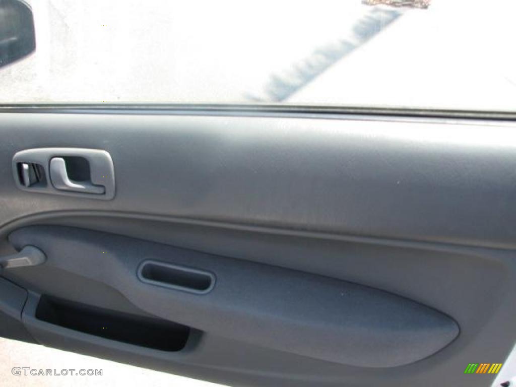 1997 Civic DX Coupe - Frost White / Gray photo #15