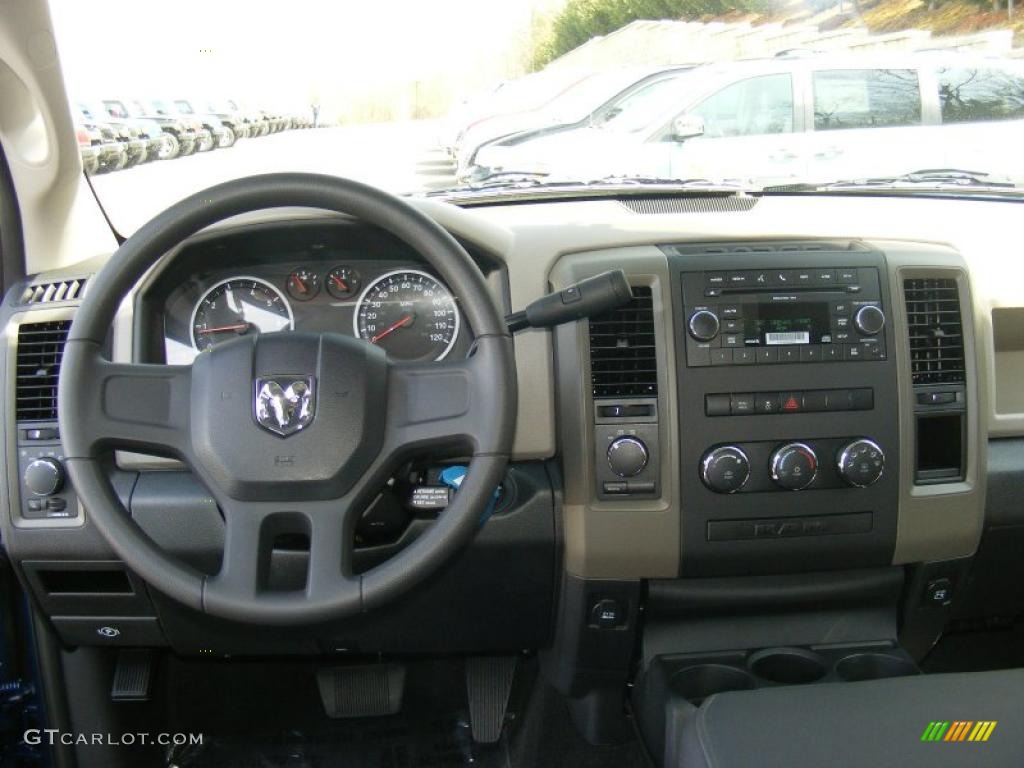 2011 Ram 1500 ST Crew Cab 4x4 - Deep Water Blue Pearl / Dark Slate Gray/Medium Graystone photo #8