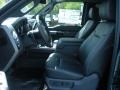 Black Two Tone Leather 2011 Ford F250 Super Duty Lariat SuperCab Interior Color
