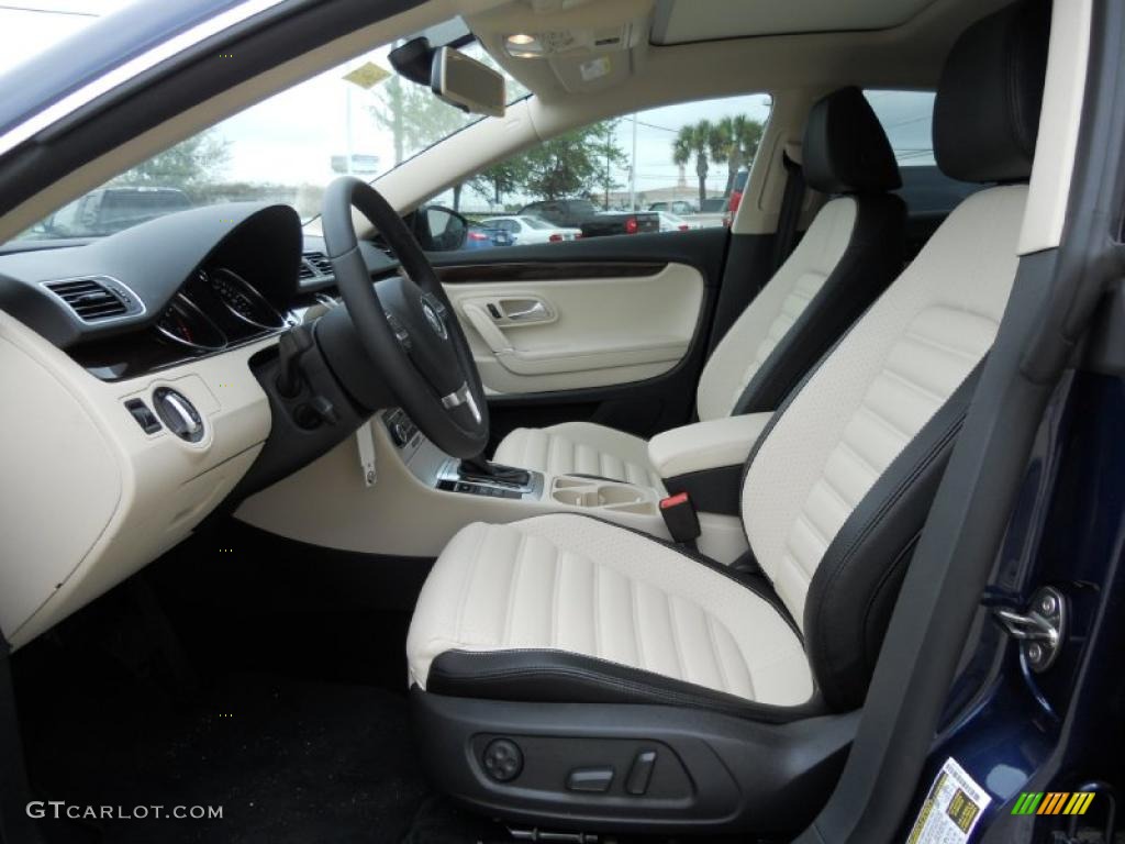 Black/Cornsilk Beige Interior 2012 Volkswagen CC Lux Limited Photo #47207090