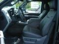Black Two Tone Leather 2011 Ford F250 Super Duty Lariat Crew Cab 4x4 Interior Color
