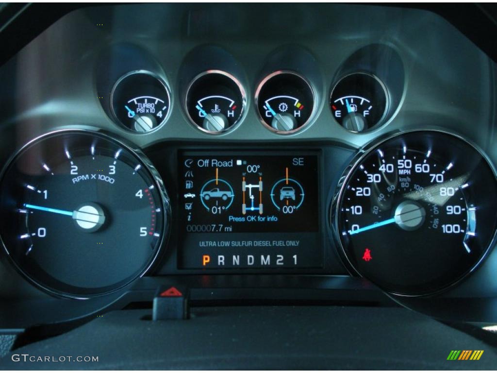 2011 Ford F250 Super Duty Lariat Crew Cab 4x4 Gauges Photo #47207795