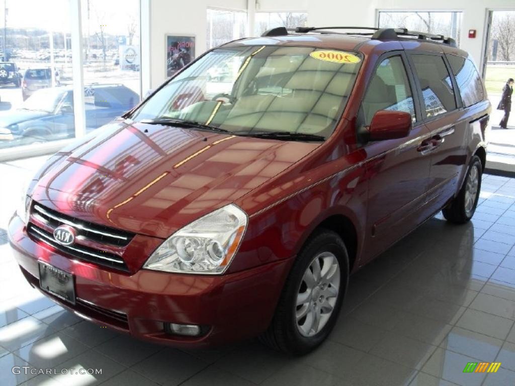 2006 Sedona EX - Claret Red / Gray photo #1