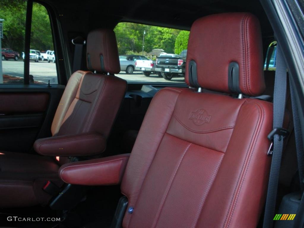 Chaparral Leather/Charcoal Black Interior 2010 Ford Expedition EL King Ranch Photo #47209127