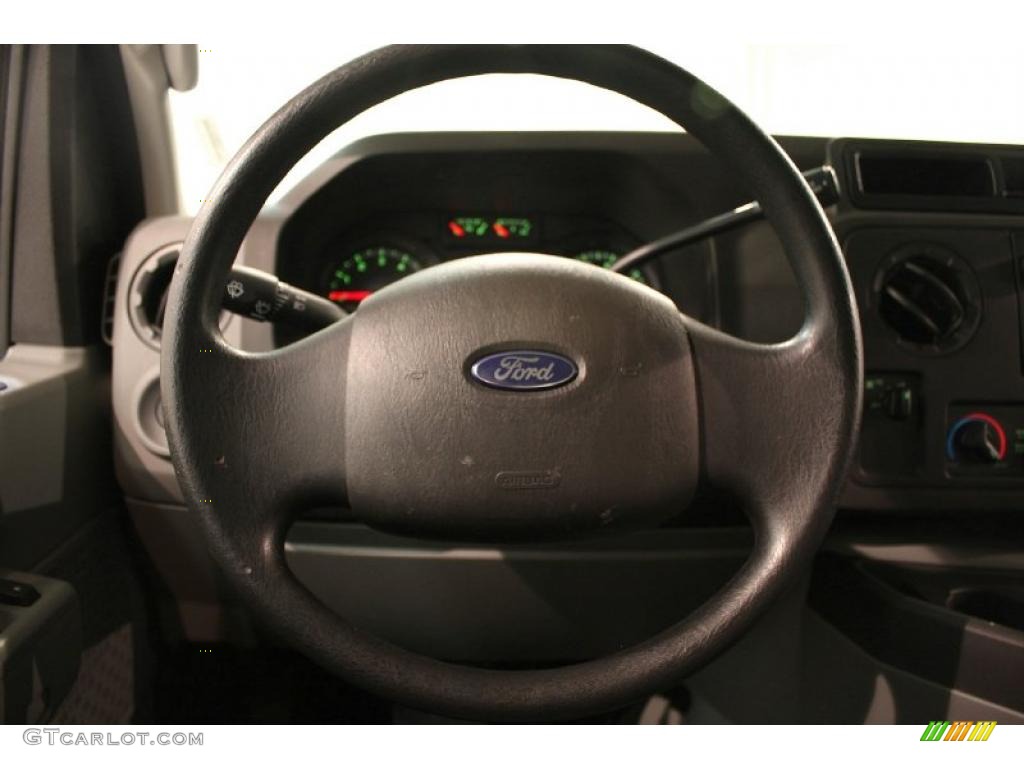 2011 Ford E Series Van E250 XL Cargo Medium Flint Steering Wheel Photo #47209727