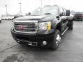 Onyx Black 2011 GMC Sierra 3500HD Denali Crew Cab 4x4 Dually Exterior