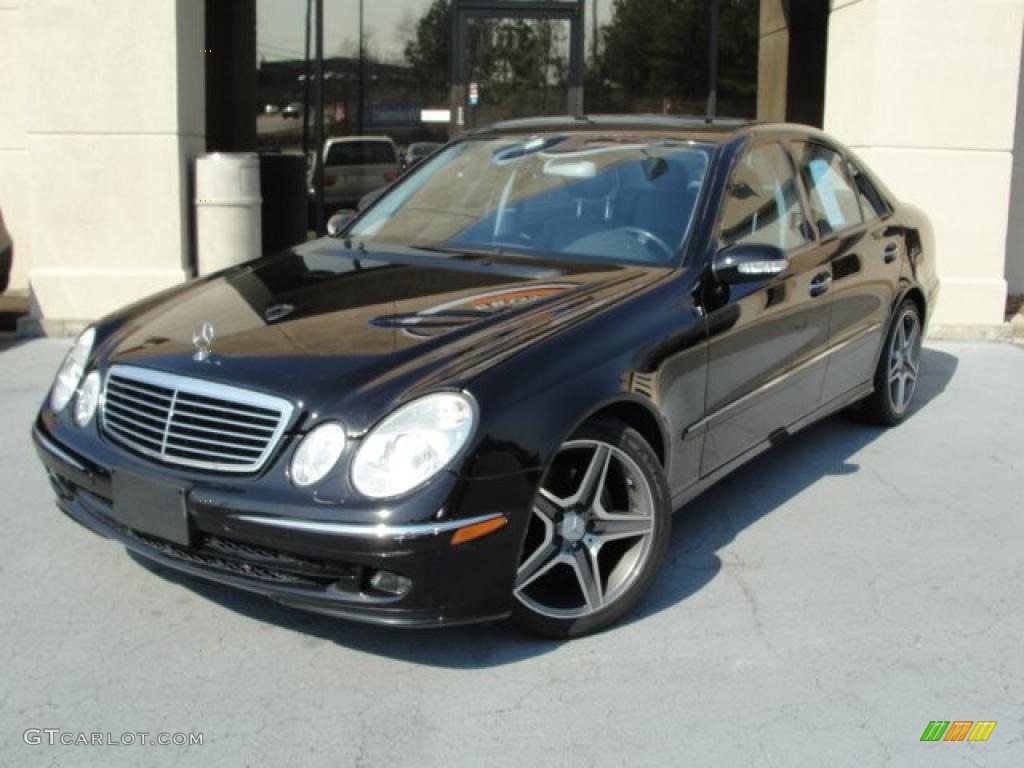 2005 E 500 Sedan - Black / Charcoal photo #1