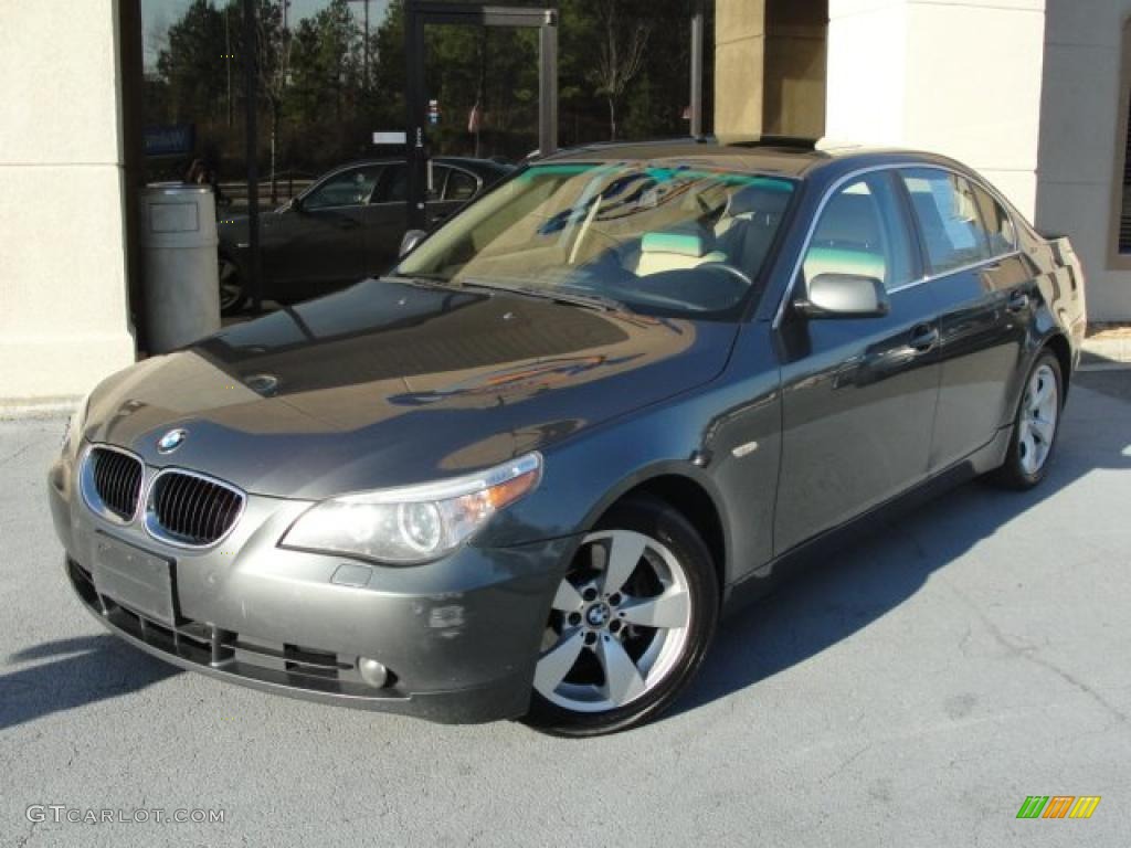 2004 5 Series 530i Sedan - Titanium Grey Metallic / Beige photo #1